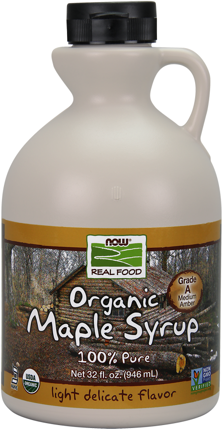 Maple Syrup, Organic Grade A Amber Color - Now Foods Maple Syrup Grade (466x880), Png Download
