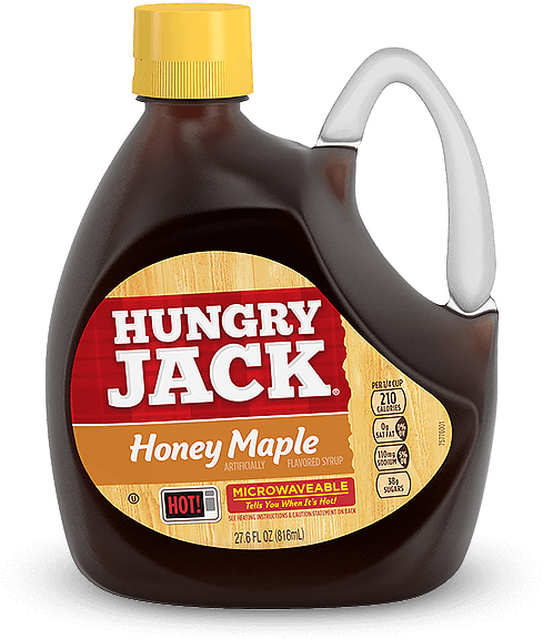 Honey Maple Syrup - Hungry Jack Syrup (550x622), Png Download