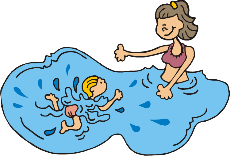 Swimming Clipart Family Swimming - Swim Lessons Clip Art (750x509), Png Download