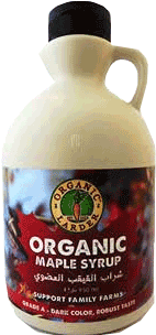 Organic Larder Maple Syrup Grade A Dark - Glass Bottle (427x320), Png Download