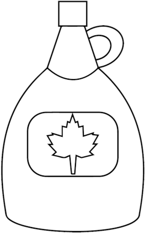 Pancake Clipart Maple Syrup Bottle - Maple Syrup (500x500), Png Download