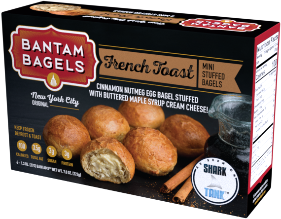 French Toast - Bantam Bagels Bagels, Stuffed, French Toast, Mini - (960x540), Png Download