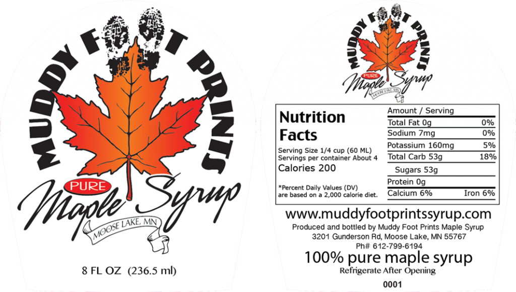 Maple Syrup Label (1024x579), Png Download