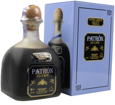 Patron Xo Cafe W/gift Box - Patrón Xo Cafè Coffee Tequila 750ml (400x609), Png Download