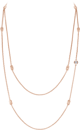 Png Rose Gold Necklace (760x500), Png Download