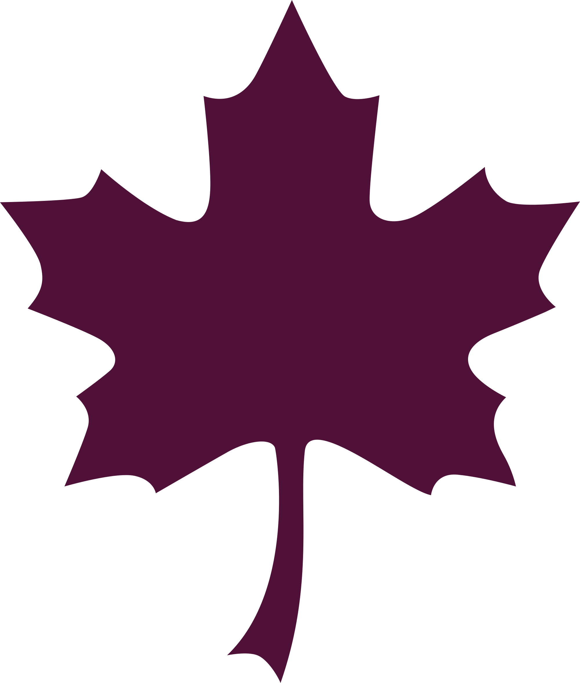 Maple Leaf Clipart Purple - Air Canada Vacation Logo (1154x1358), Png Download