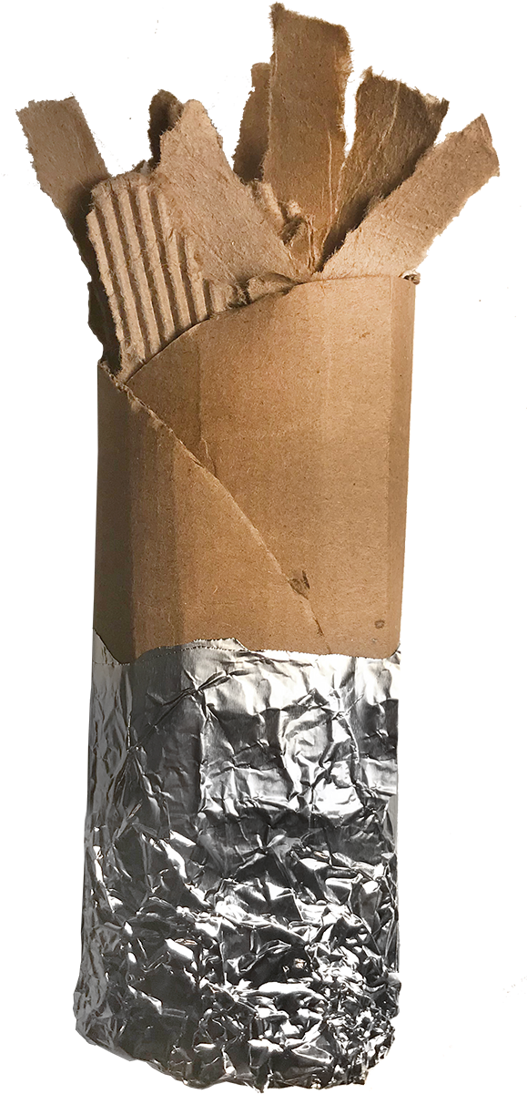 Cardboard Burrito Image - Leather (600x1237), Png Download