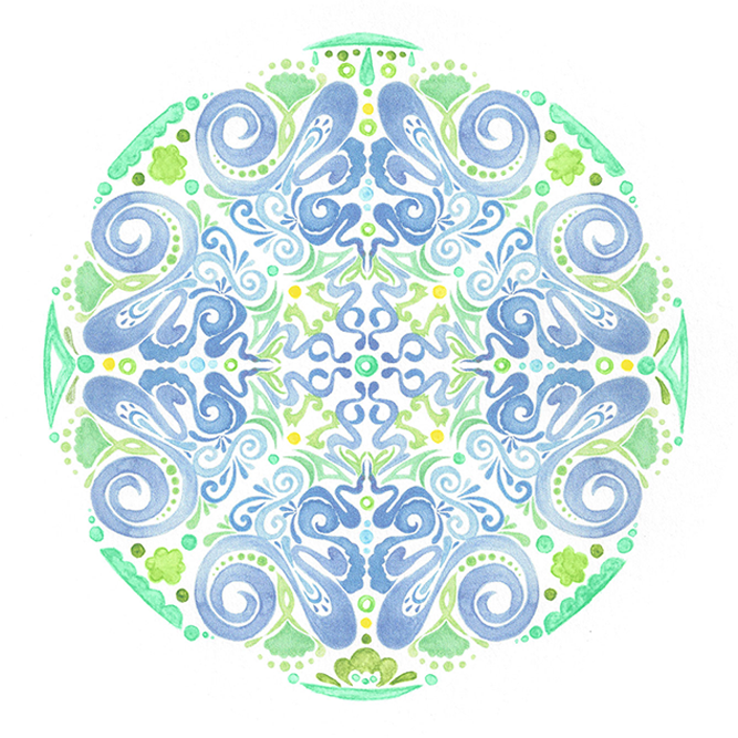 'name Mandalas' Are Unique Artworks, Personalised With - Name Mandala (667x667), Png Download