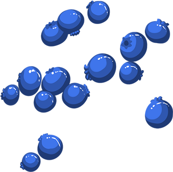 Blueberries - Bead (450x494), Png Download