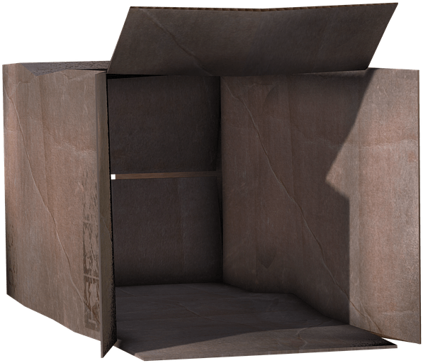 Cardboard Box Open Front View - Caja Abierta Png (1280x960), Png Download