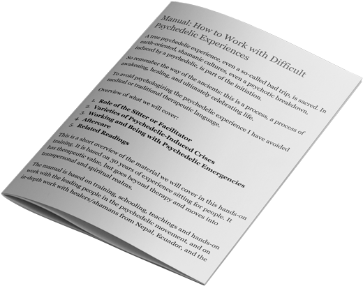 How To Work With Difficult Psychedelic Experiences - Brochure (600x497), Png Download