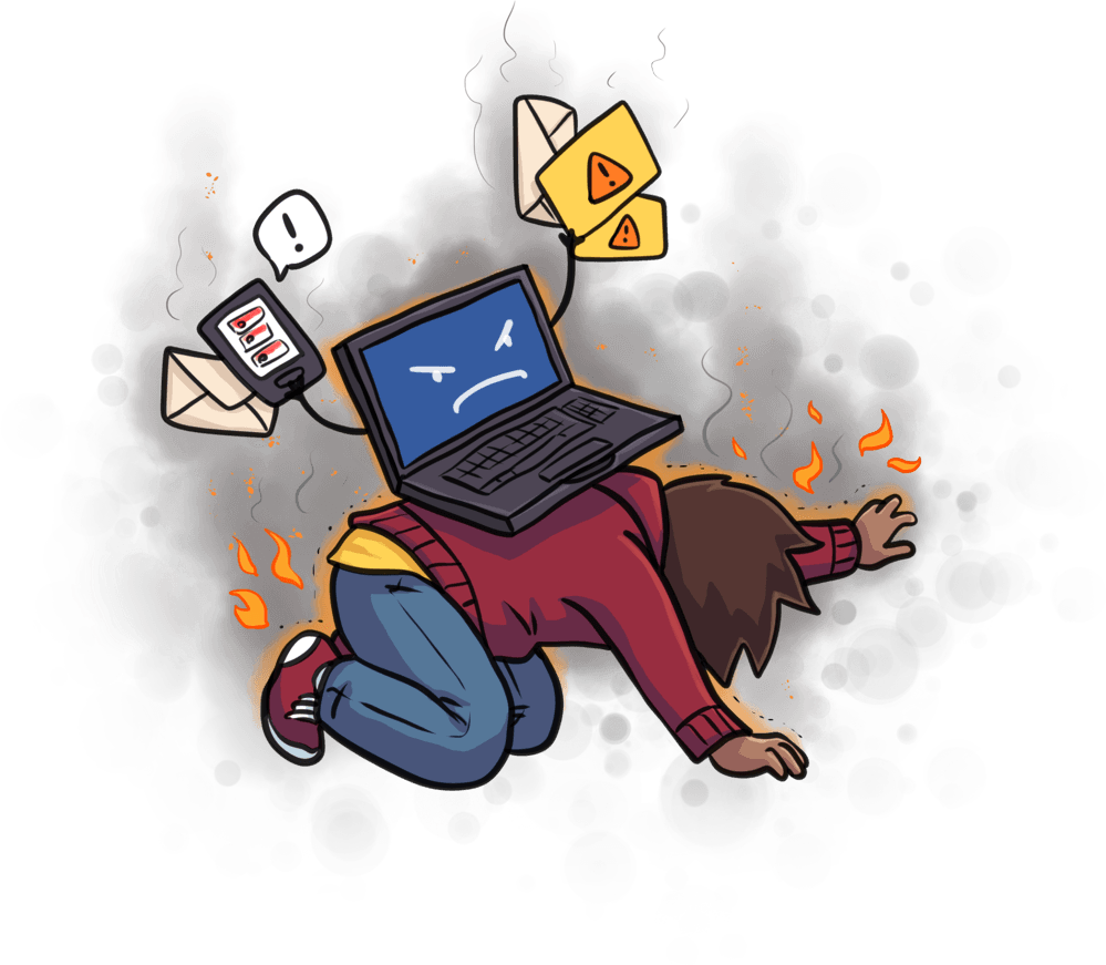 Care And Feeding Of Burnout - Burnout Syndrome Png (999x871), Png Download
