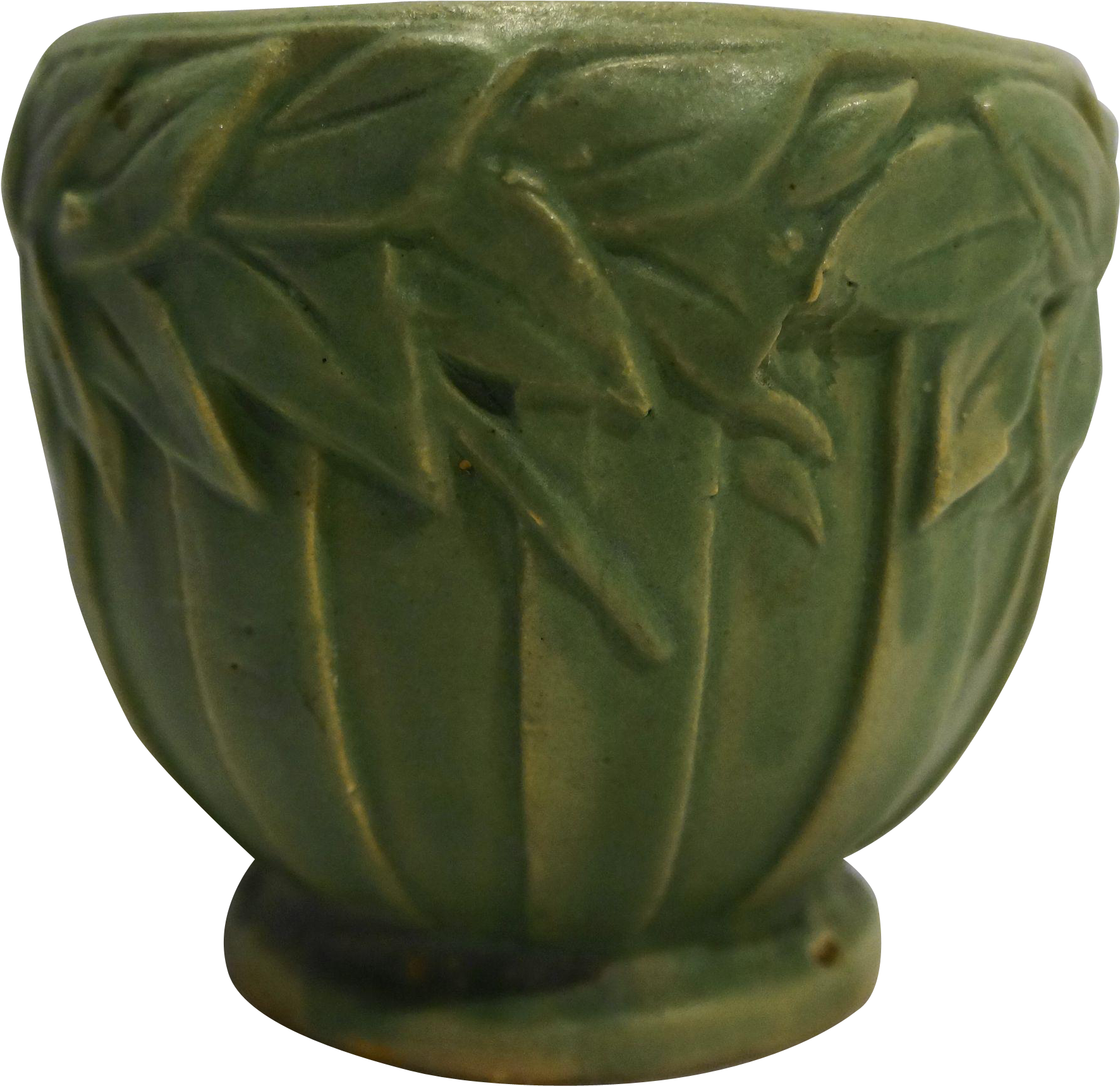Mccoy Small Planter Jardiniere Flower Pot Laurel Leaves - Earthenware (1771x1771), Png Download