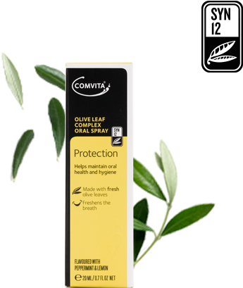 Made From Fresh Olive Leaves - Comvita Olive Leaf Complex - Oral Spray 20ml Oral Spray (420x480), Png Download