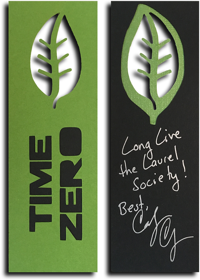 Official Laurel Leaf Bookmark Stencil (735x1011), Png Download