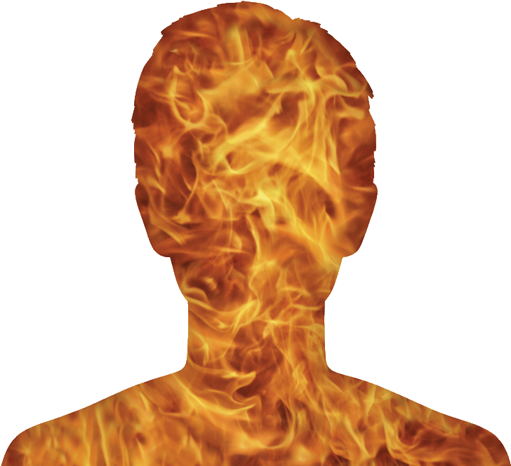 The Pediatric Burn Patient - Flame (750x664), Png Download