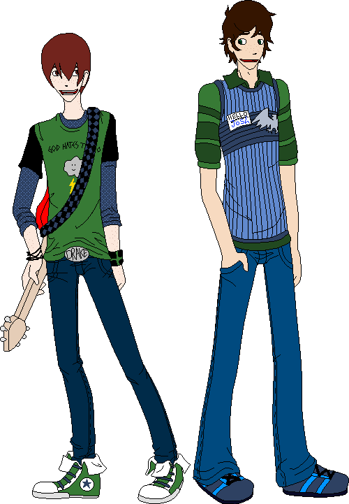 Do Josh Nichols Drake Parker Clothing Footwear Male - Drake And Josh Fan Art (500x721), Png Download
