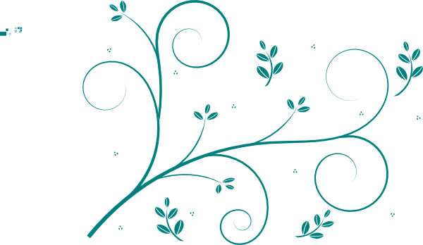 Flourish Divider Clip Art, Swirl Divider, Swirl Clipart - Vine Line Drawing Flower (600x348), Png Download