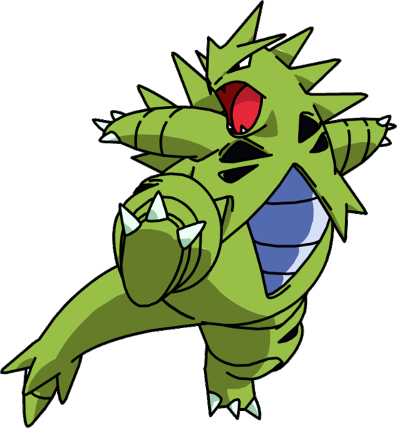 248 Tyranitar - Pokemon Tyranitar (557x600), Png Download