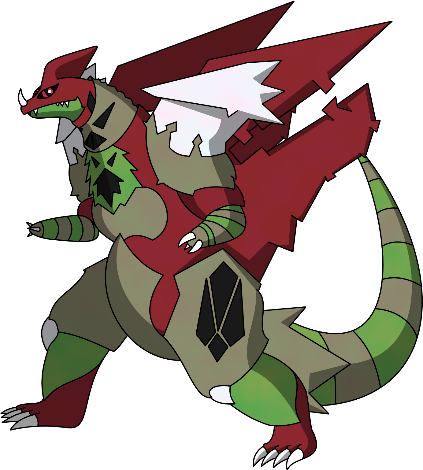 Supreme Tyranitar - Evolution (1700x1700), Png Download