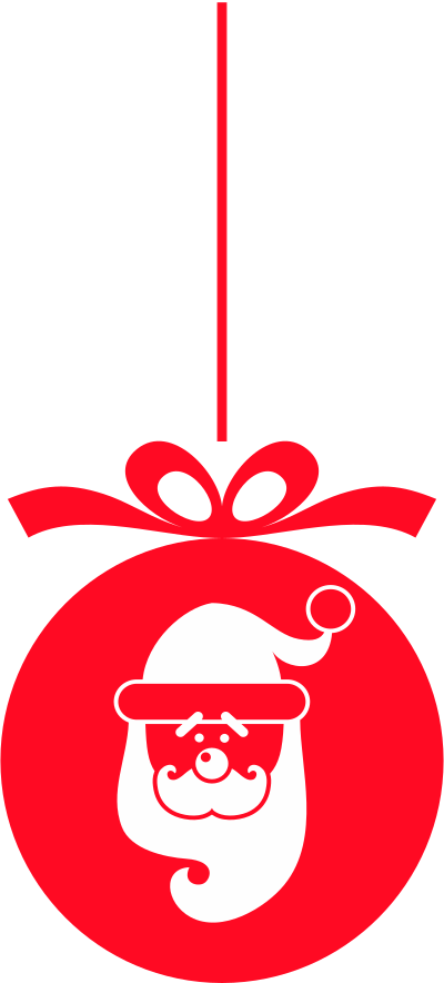 Photo - Sada 9 Vánočních Samolepek Ambiance Christmas Red (400x884), Png Download