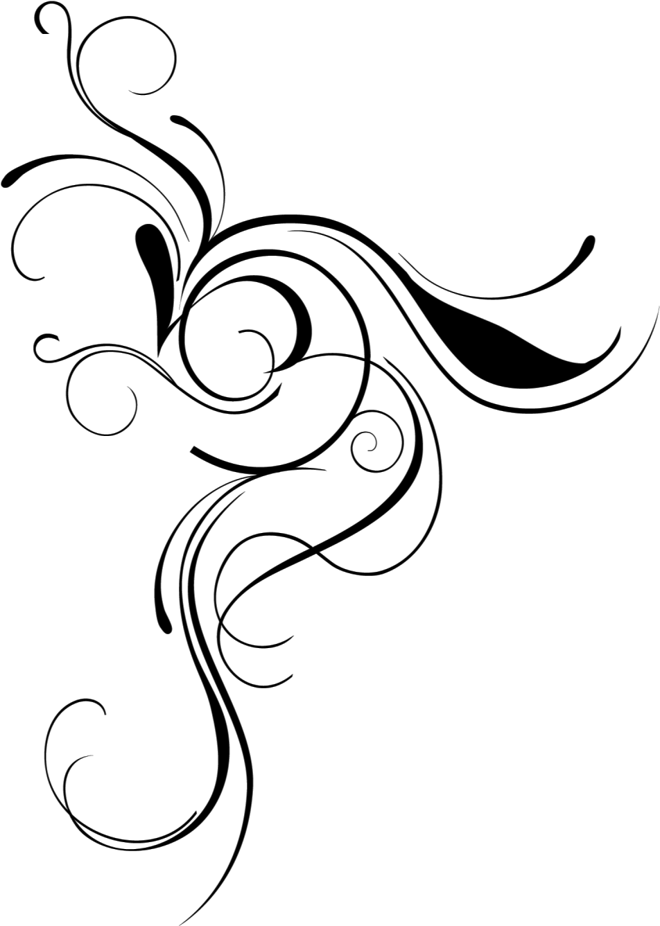 Png Flourish - Clipart Library - Clipart Library - Flourish Png Free Download (997x1400), Png Download