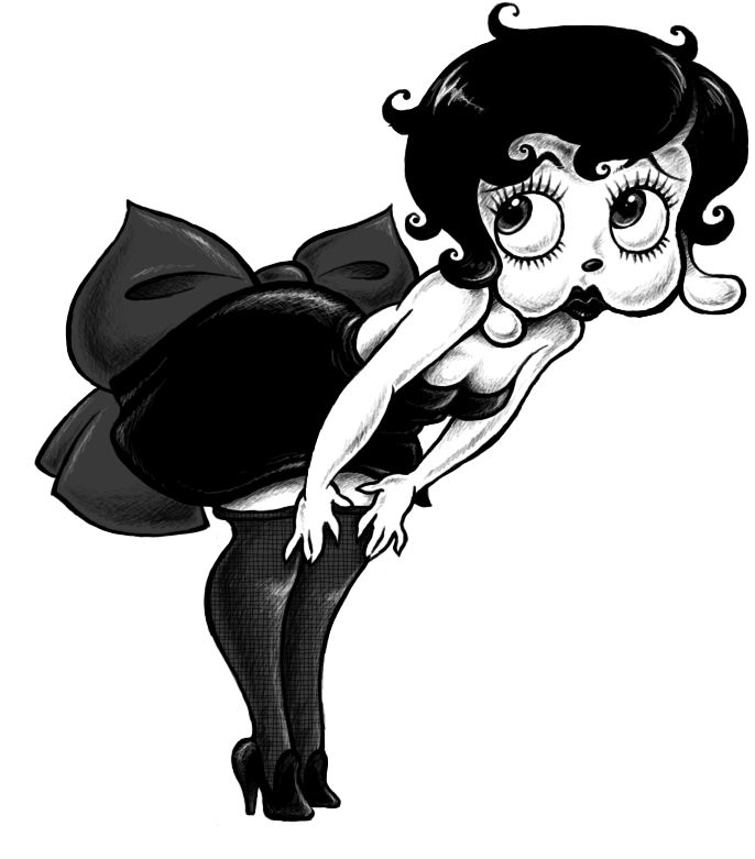 Betty Boop Dizzy Dishes Helen Kane Caricature - Betty Boop 1930 Dizzy Dishes (786x856), Png Download
