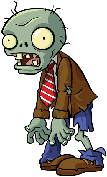 Clip Black And White Download The Apocalypse And Investing - Zombie Plants Vs Zombies (363x600), Png Download