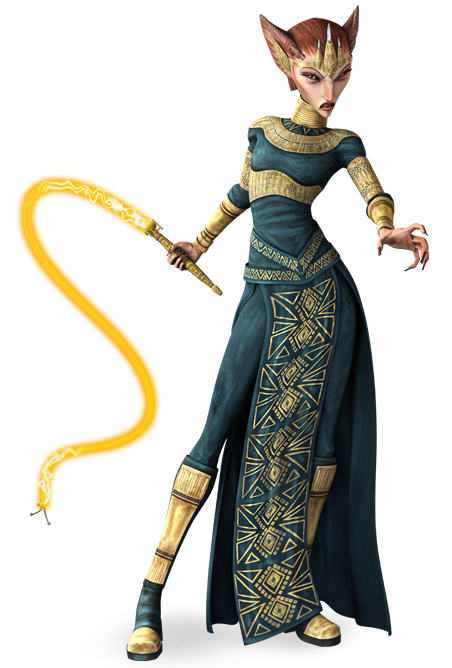 Miraj Scintel And Her Shock Whip - Star Wars The Clone Wars Queen Miraj (460x675), Png Download