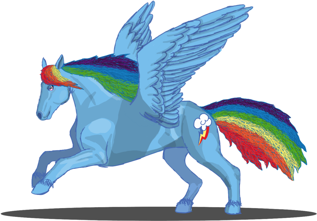 Bubble The Wartortle, Hoers, Horse, Rainbow Dash, Realistic, - Animal Figure (1280x835), Png Download