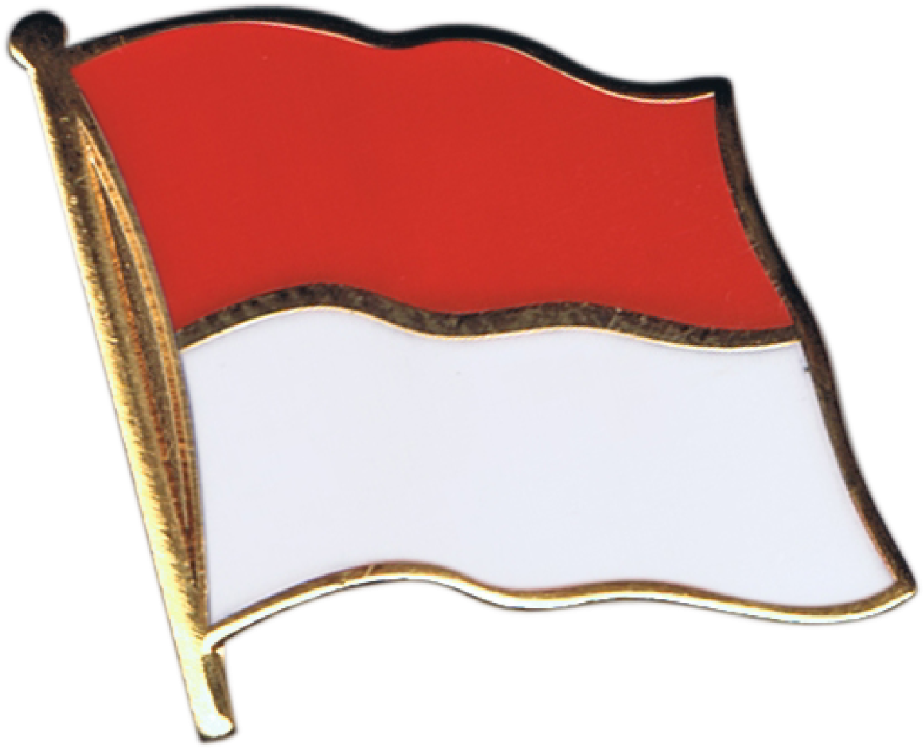 Indonesia Flag Pin, Badge - Sao Tome And Principe Flag Pin Badge 2x2cm (1500x1197), Png Download