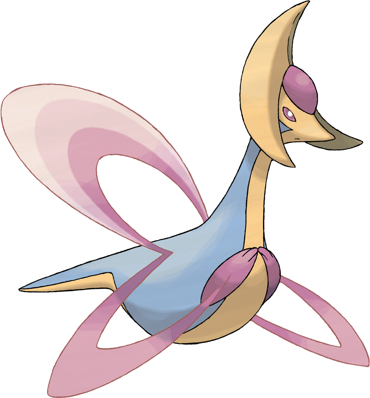 Both Talonflame And Crobat Fit Onto The Standard Groudon/xerneas/ - Pokemon Cresselia (1280x1280), Png Download
