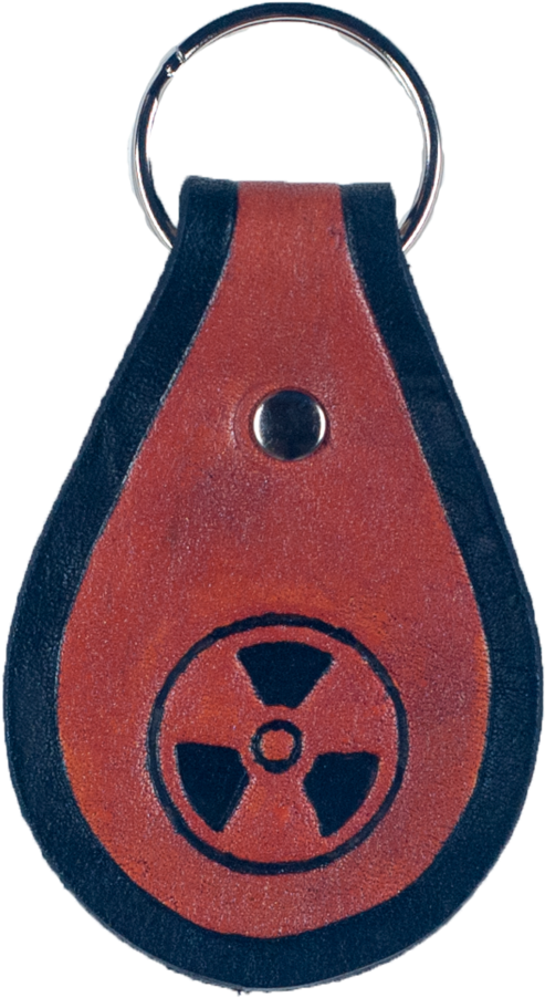 Duke Nukem Inspired Key Chain - Leather (343x480), Png Download