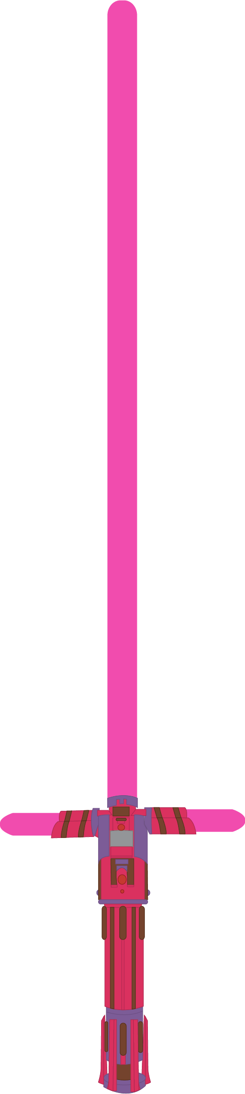 Mabel Pine's Crossguard Lightsaber - Lilac (487x2175), Png Download