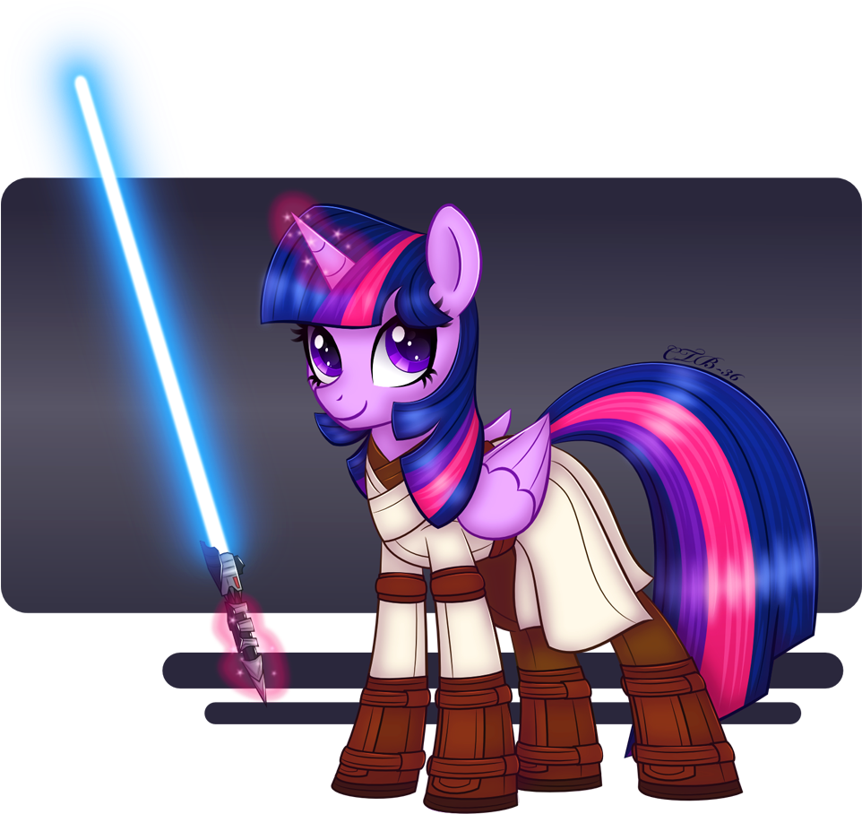 Ctb-36, Crossover, Female, Jedi, Lightsaber, Magic, - Jedi My Little Pony (961x924), Png Download