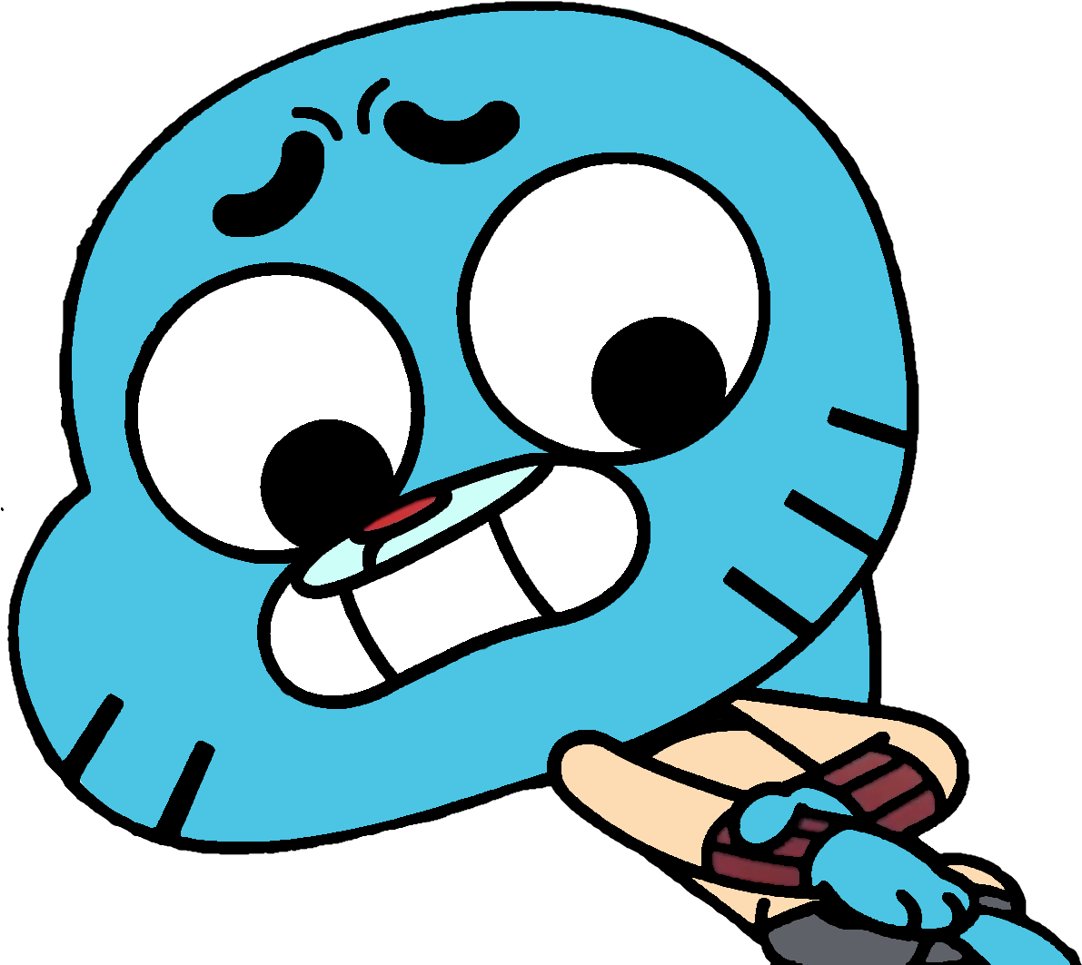 Gumball The Slap - Amazing World Of Gumball The Slap (1224x1080), Png Download