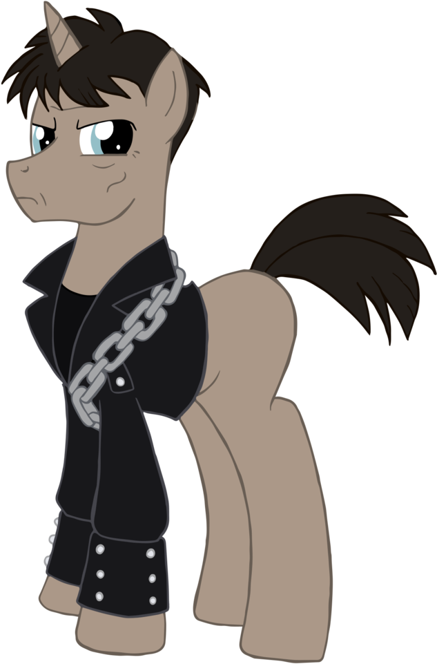 #1470085 - Artist - Edcom02, Artist - Jmkplover, Clothes, - Johnny Blaze Pony (896x1024), Png Download