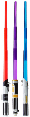 Electronic Lightsaber 2013 Wave - Star Wars Lightsaber Mace Windu (400x400), Png Download