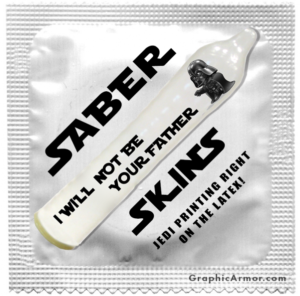 Star Wars Lightsaber Condom (600x750), Png Download