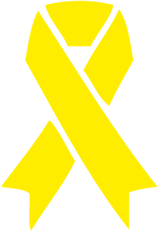 Free Download Ribbon Clipart Yellow Awareness Ribbon - Yellow Suicide Awareness Ribbon (500x500), Png Download