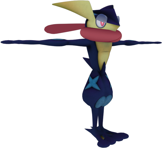 Download Zip Archive - Greninja Smash Bros Model (750x650), Png Download