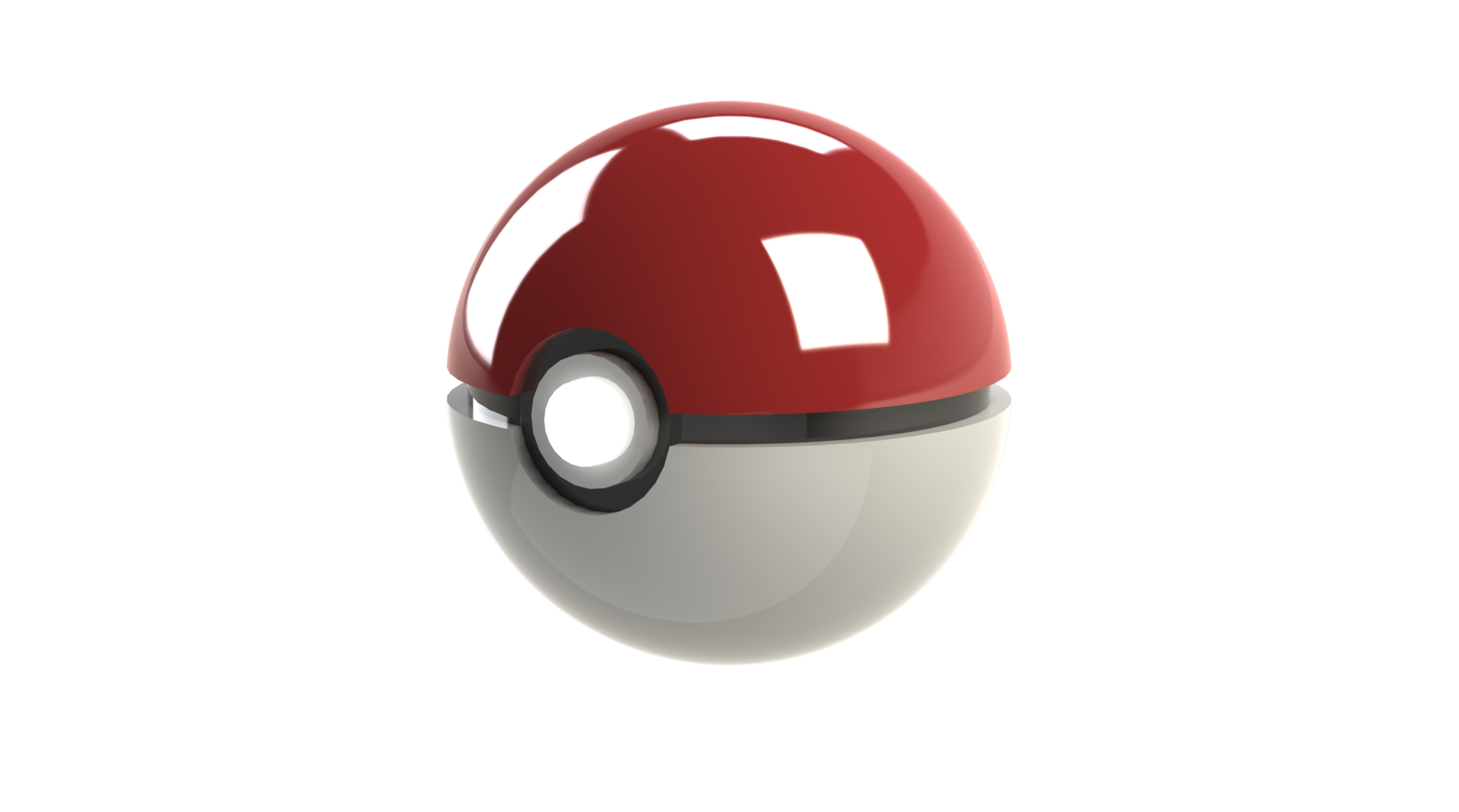 Pokeball Png Image - 3d Computer Graphics (1920x1080), Png Download