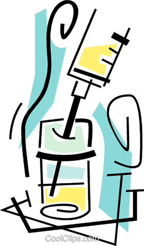 Needle And Vial Royalty Free Vector Clip Art Illustration - Vial (281x480), Png Download