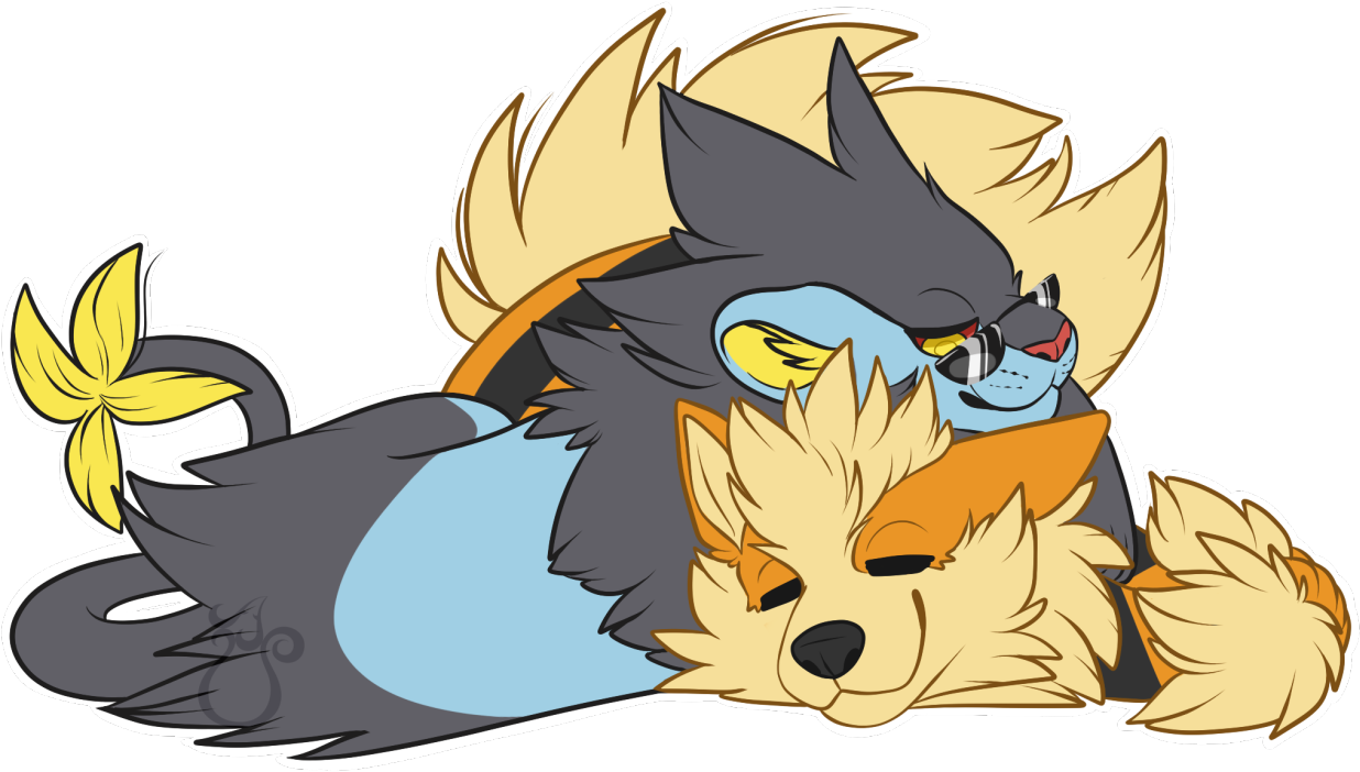 Arcanine Transparent Luxray - Pokemon Arcanine And Luxray (1280x914), Png Download
