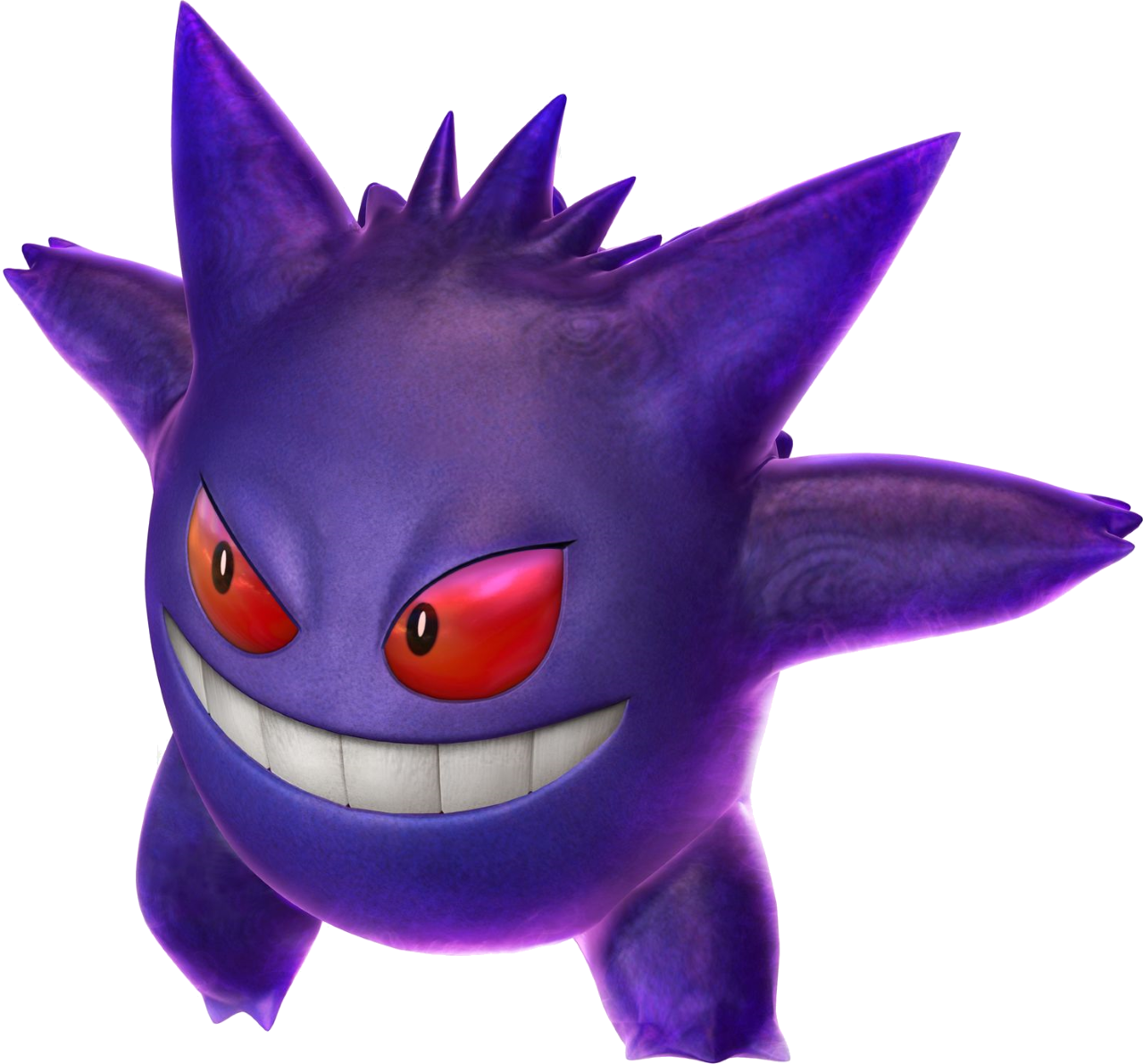 Gamesthe - Pokken Tournament Gengar (1280x1192), Png Download