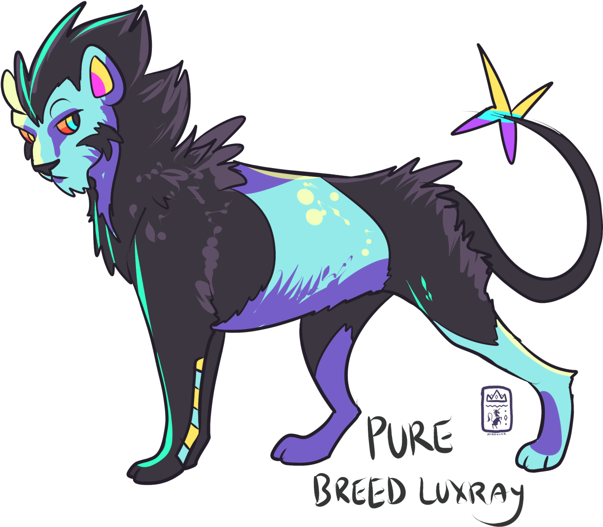 • Pokemon Luxray Splicer Miaouler Pokemon Subspecies - Luxray Variations (1280x1067), Png Download