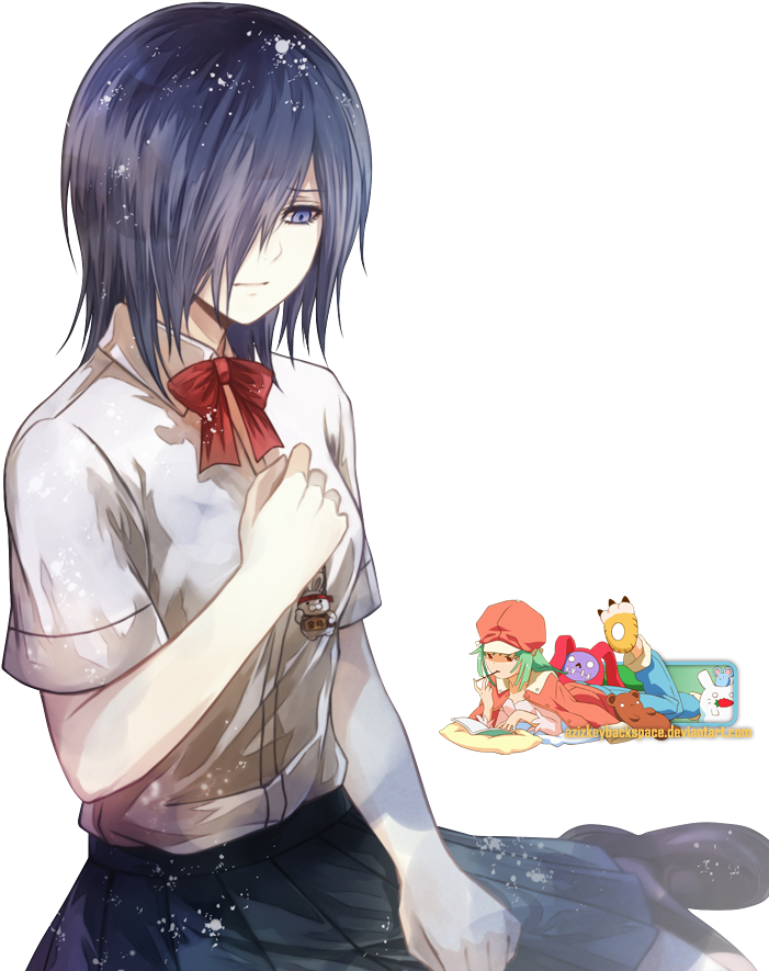 Kirishima Touka - Tokyo Ghoul Touka Render (733x928), Png Download