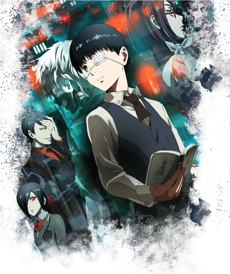 Ghoul Anime Automotive Design - Tokyo Ghoul (3 Dvd) (782x980), Png Download