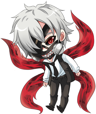 Ghoul Png Image - Tokyo Ghoul Kaneki Chibi Png (454x500), Png Download