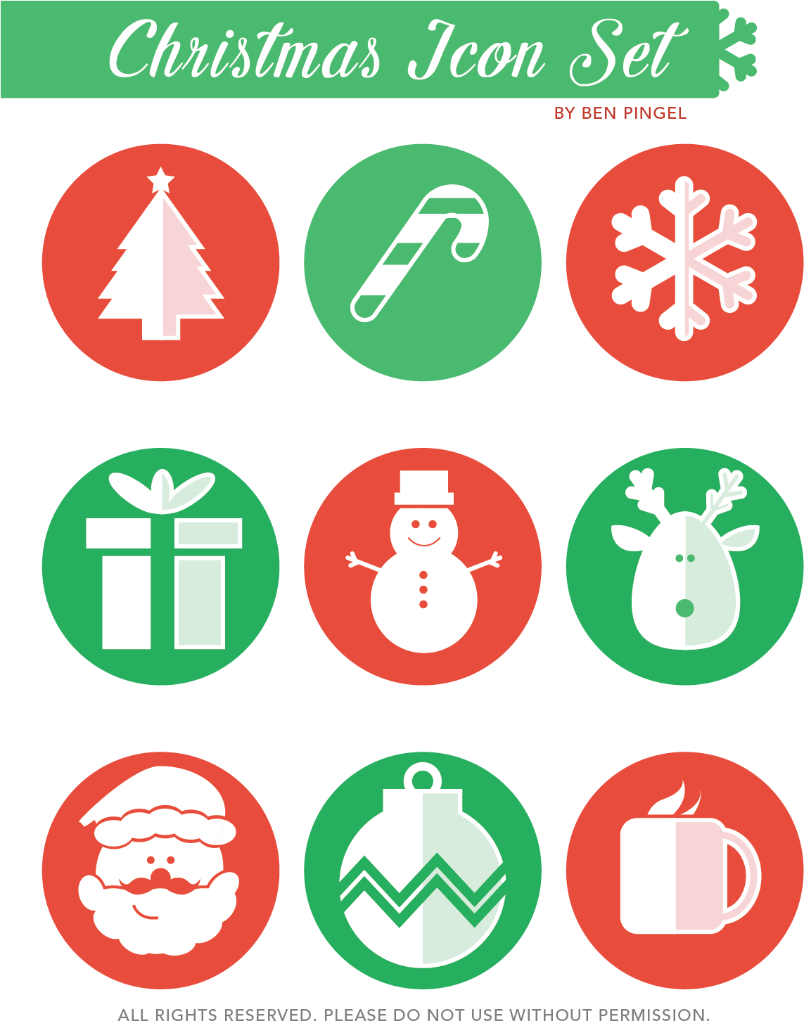 Cute Christmas Icon Set - Christmas Cute Icon (1200x1554), Png Download